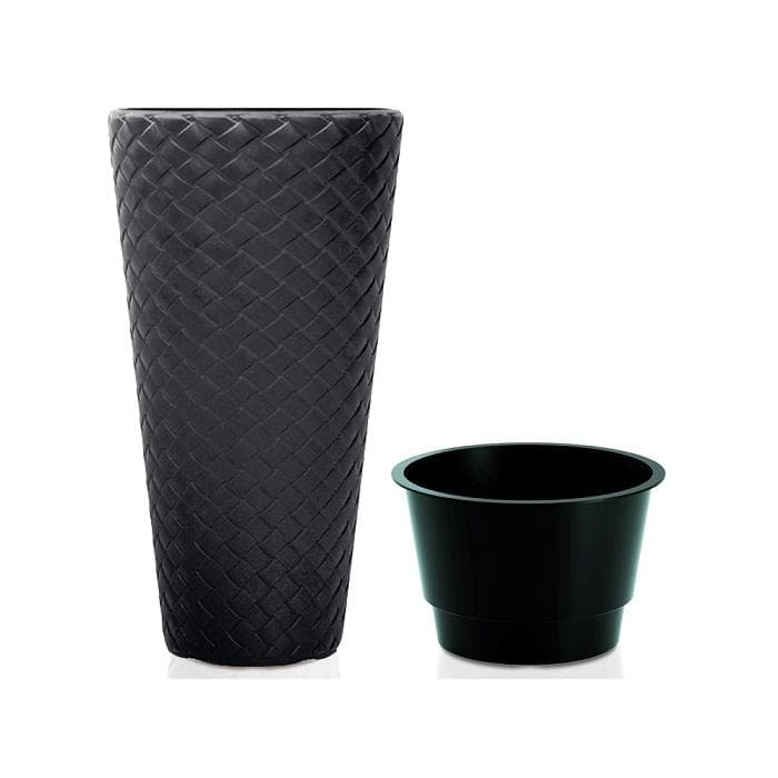 Кашпо для цветов MATUBA SLIM DPMT400-S433 антрацит 2 предмета 18 и 57л