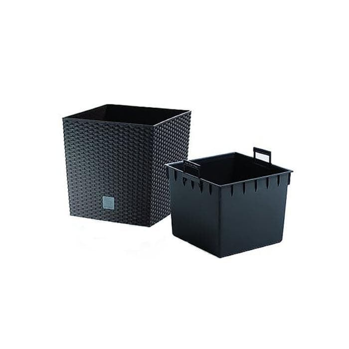 Кашпо для цветов RATO LOW DRTS325L-S433 антрацит 2 предмета 21 и 32л
