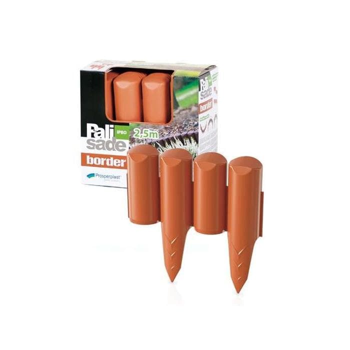 Бордюр для сада Palisada border ц. терракотовый