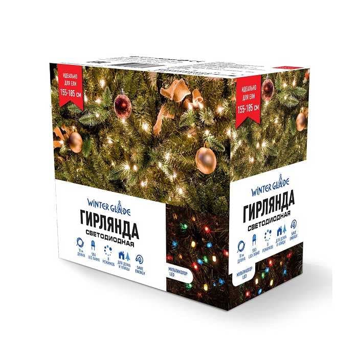 Электрическая гирлянда Winter Glade Мультиколор 550 ламп