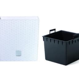 Кашпо для цветов RATO LOW DRTS400L-S449 белый 2 предмета 37 и 64л
