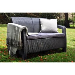Диван садовый CORFU II LOVE SEAT brown