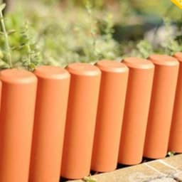 Заборчик для клумбы Palisada 2.7м 10шт. ц. терракотовый