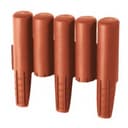 Заборчик для клумбы Palisada 2.7м 10шт. ц. терракотовый