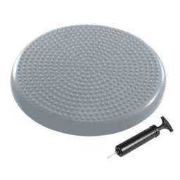 Диск Фит 1633LW балансировочный массажный (33*5,4см, с насосом, серебро)