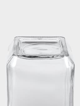 Банка для сыпучих Доляна «Призма», 750 мл, 9×14.5 см, с металлической крышкой, стекло, прозрачная