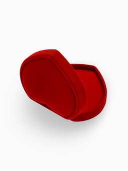 Футляр под набор украшений «Сердце», бархатный, 9×8.5 см, красный