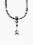 Шарм подвеска «Париж», цвет серебро