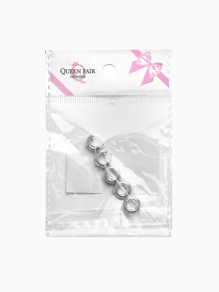 Шарм разделитель для бусин «Солнце», белый в серебре