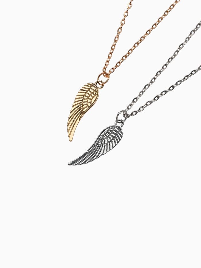 Кулоны парные «Крыло», 45 см, цвет серебряный, золотой