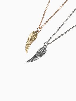 Кулоны парные «Крыло», 45 см, цвет серебряный, золотой