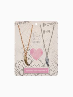 Кулоны парные «Крыло», 45 см, цвет серебряный, золотой