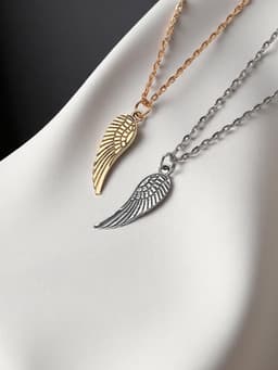 Кулоны парные «Крыло», 45 см, цвет серебряный, золотой