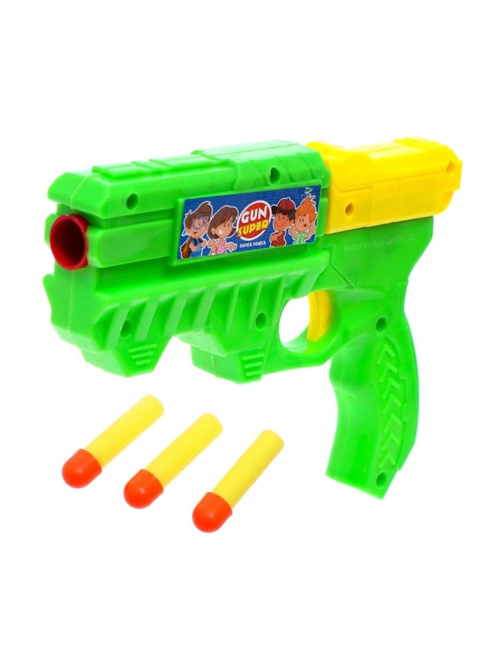 Пистолет «Бластер», стреляет мягкими пулями, цвета МИКС