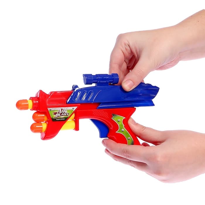 Пистолет «Космобластер», стреляет мягкими пулями (3 шт.), цвета МИКС