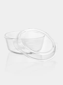 Форма для запекания Paşabahçe Borcam, 3 л, с крышкой, жаропрочное стекло, прозрачная