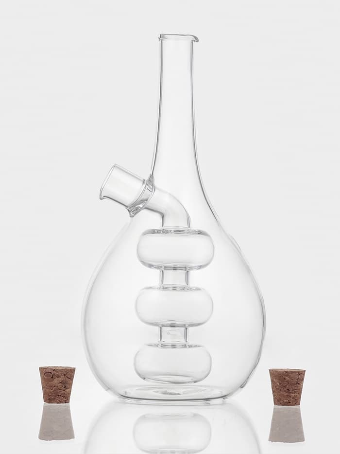 Бутылка для соусов и масла 2 в 1 «Фьюжн. Спираль», 450/50 мл, 11.5×9×17.5 см, стекло, прозрачная