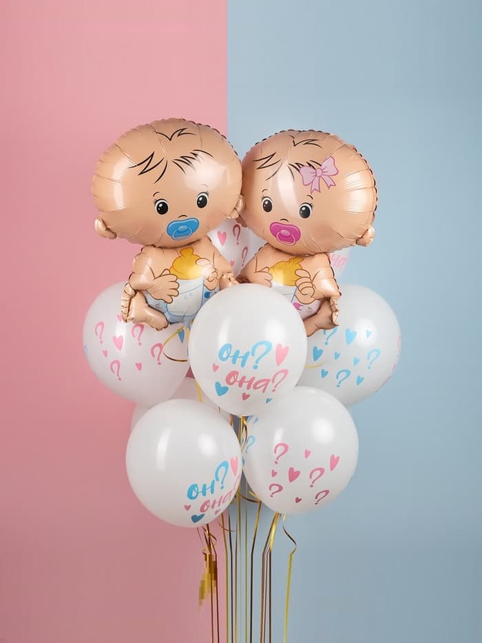 Воздушный шар фольгированный 26" «Малыш», девочка