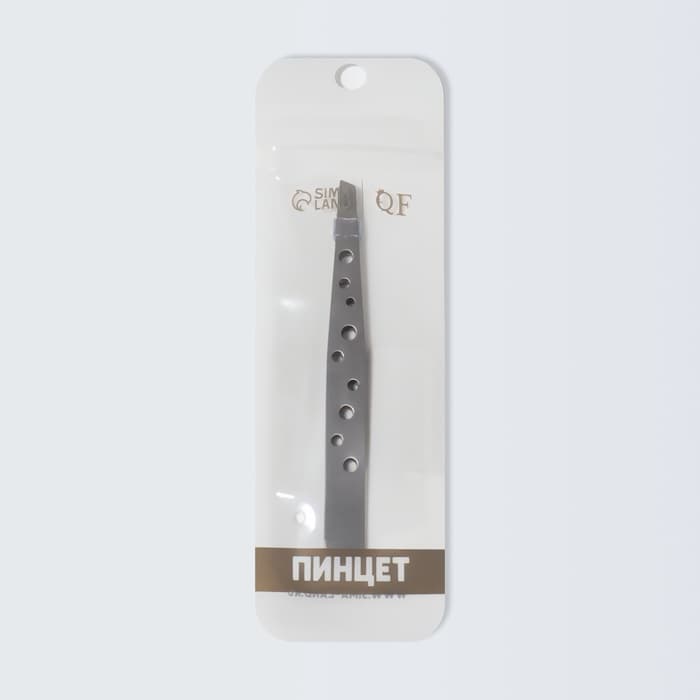Пинцет скошенный, широкий, 9.5 см