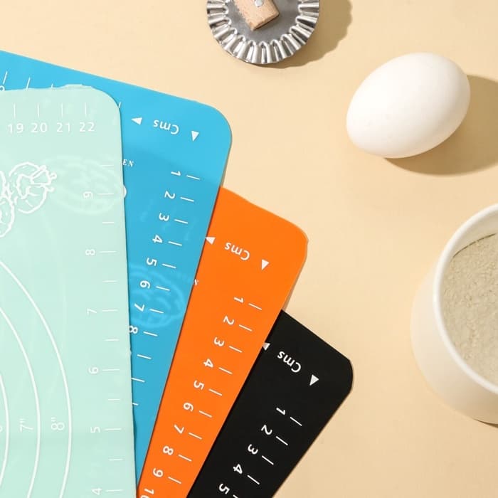 Коврик для выпечки с разметкой Доляна «Эрме», силикон, 28×25.5 см, цвет МИКС