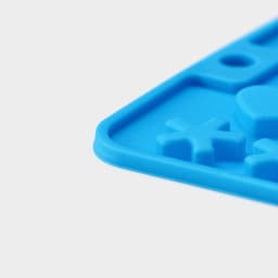 Форма для шоколада Доляна «С Днём рождения», силикон, 21.5×11.5 см, 49 ячеек (1.8×1.3 см), синяя