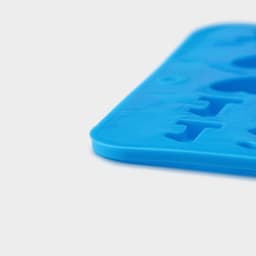 Форма для шоколада Доляна «С Днём рождения», силикон, 21.5×11.5 см, 49 ячеек (1.8×1.3 см), синяя