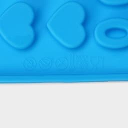 Форма для шоколада Доляна «С Днём рождения», силикон, 21.5×11.5 см, 49 ячеек (1.8×1.3 см), синяя