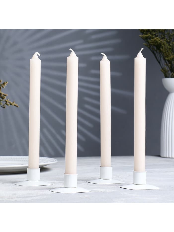 Набор хозяйственных свечей парафиновых, 2.1×24.5 см, 11 ч, 80 г, 4 шт.