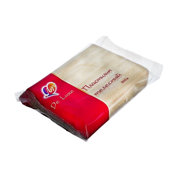 Пластилин скульптурный «Луч. De Luxe», 300 г, телесный