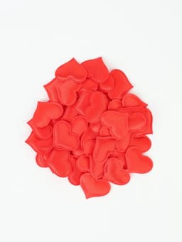 Сердечки декоративные 50 шт., 3.2 см, красные