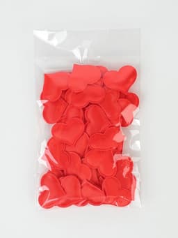 Сердечки декоративные 50 шт., 3.2 см, красные