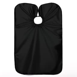 Пеньюар парикмахерский, двусторонний, 140×100 (±1) см, серебристый/чёрный