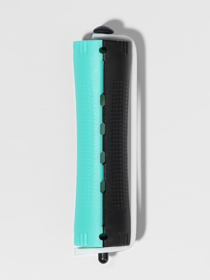 Бигуди «Коклюшки», d=2 см, 9 см, 6 шт., цвет чёрный/зелёный