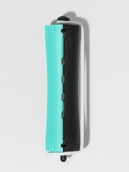 Бигуди «Коклюшки», d=2 см, 9 см, 6 шт., цвет чёрный/зелёный