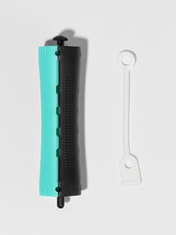 Бигуди «Коклюшки», d=2 см, 9 см, 6 шт., цвет чёрный/зелёный