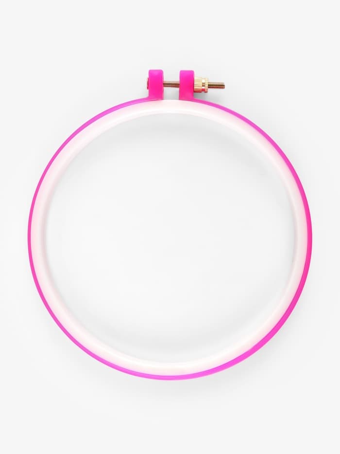 Пяльцы для вышивания, d=14/16 см, розовые