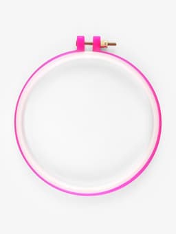 Пяльцы для вышивания, d=14/16 см, розовые