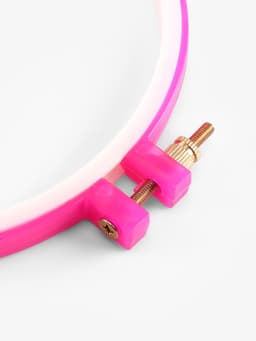 Пяльцы для вышивания, d=14/16 см, розовые