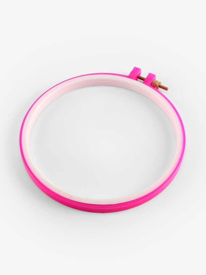 Пяльцы для вышивания, d=14/16 см, розовые