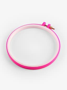 Пяльцы для вышивания, d=14/16 см, розовые