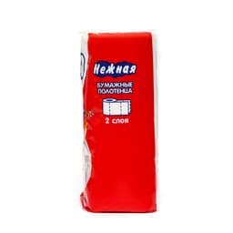 Полотенца бумажные «Нежная», 2 слоя, 2 рулона