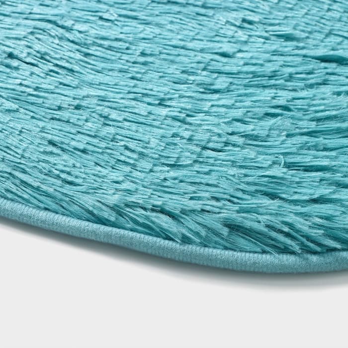 Коврик Доляна «Пушистик», 40×60 см, голубой