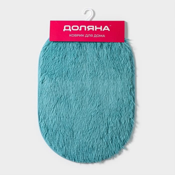 Коврик Доляна «Пушистик», 40×60 см, голубой