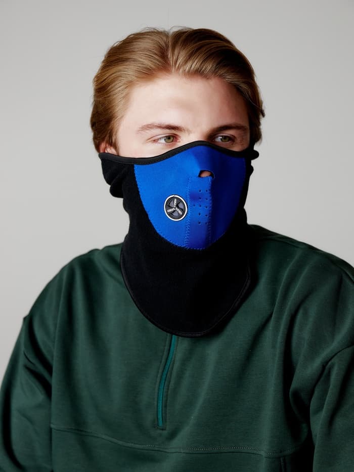 Маска защитная для лица ONLYTOP, флис, р. универсальный