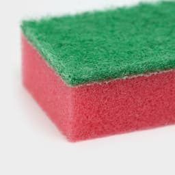 Губка для посуды с чистящим слоем Доляна «Эконом», 7.5×4.5×2.5 см, 5 шт., мини