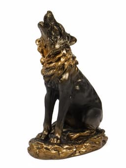 Фигурка «Волк», гипс под бронзу, 11×18×7 см