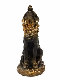 Фигурка «Волк», гипс под бронзу, 11×18×7 см