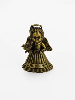 Колокольчик ангел «Приношу счастье», 5.5×3.5 см