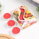 Набор свечей ароматических чайных «Тропические фрукты», 3.8×1.6 см, 3.5 ч, 12 г, 6 шт.