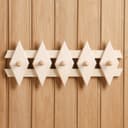 Вешалка для бани и сауны «Ромбик», липа, 45×18×9 см, 5 крючков, «Добропаровъ»